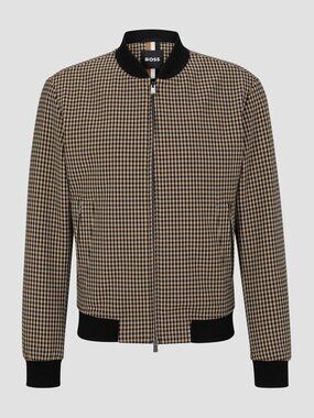 New BOSS check bomber jacket Size 40